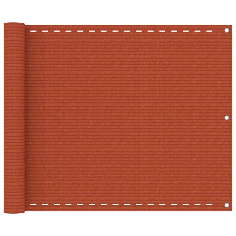 ÉCRAN DE BALCON BRISE PARE VUE PROTECTION CONFIDENTIALITÉ 75 X 600 CM PEHD ORANGE 02_0010301_0