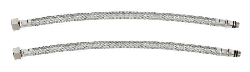 Flexibles métalliques d'alimentation 35cm 3/8'' mâle-femelle pour lavabo - GARIS - r09-p007 - 390609_0