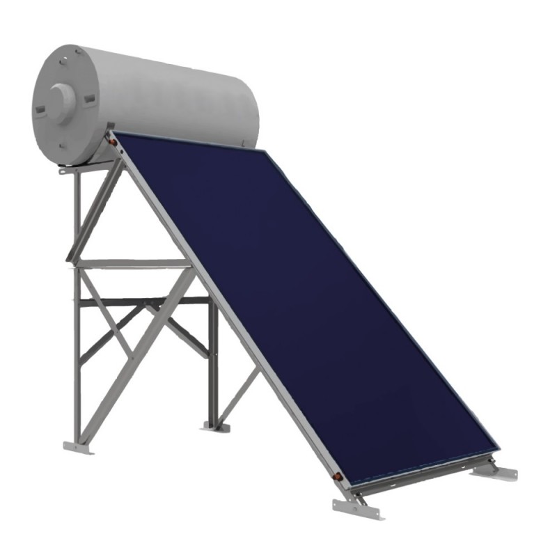 Kit chauffe-eau solaire thermosiphon monobloc - 150 litres - 1 panneau solaire 2m² - installation complète_0