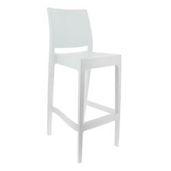 Ligne chr inca tabouret h75 - blanc  carton de 4 - blanc plastique MCH-750733-BLAN_0