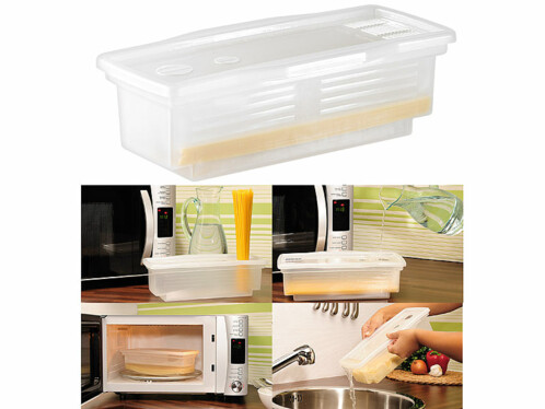 Nc3233-901 - Cuiseur à pâtes pour micro-ondes avec égouttoir intégré - Rosenstein & Söhne - 300x150x95 mm_0