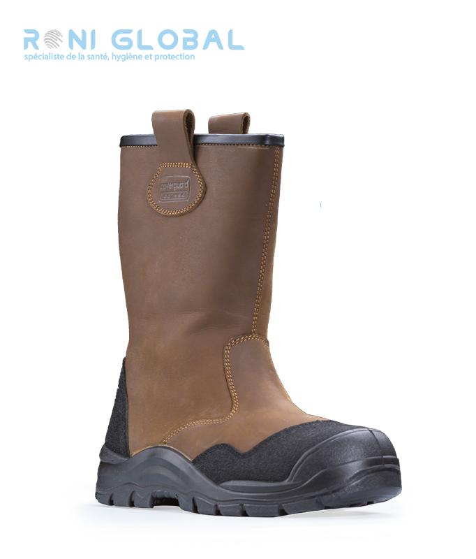Botte de sécurité anti-perforation sans métal S3 SRC - PYROPE COVERGUARD - cuir hydrofuge avec semelle PU double densité_0