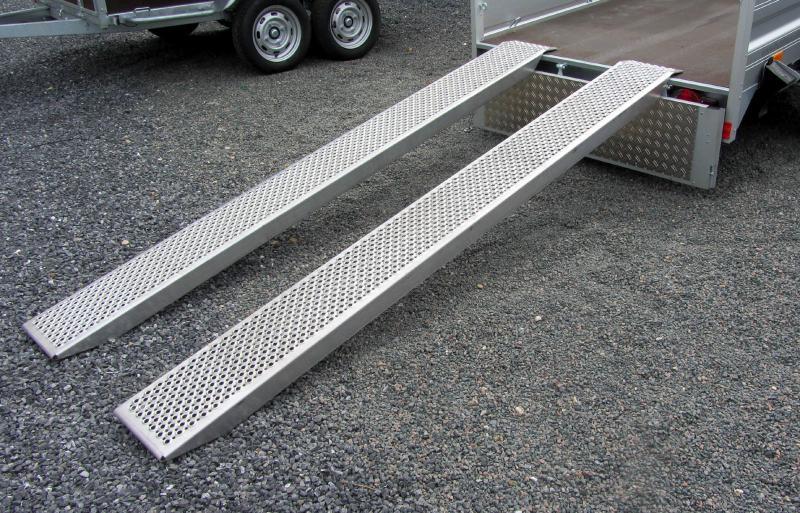 Rampe de chargement en aluminium l=2.5 m 1000 kg pour moto - patrick remorques - 6656_0