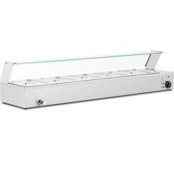 Royal Catering - Royal Catering RCBM_GN1/2_4 Bain-marie Chauffe-plat bain-marie Vitrine bain-marie professionnelle 2 000 W 5 x GN 1/2 Robinet De - 406_0