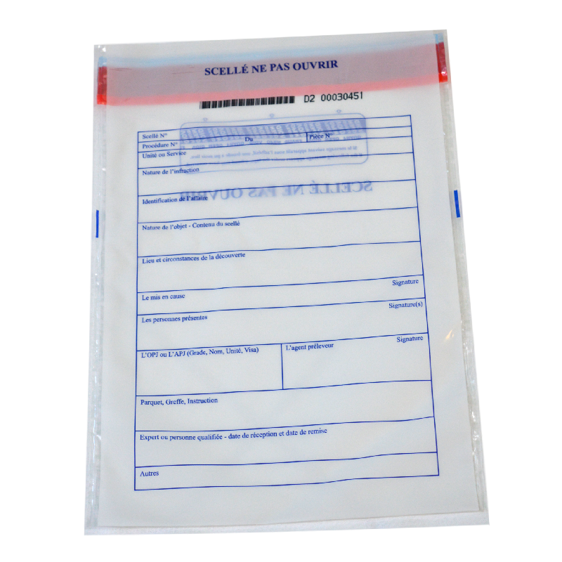 Sacs et sachets plastiques sécurisés 250x350 mm - lot de 50 - référence PC-75_0