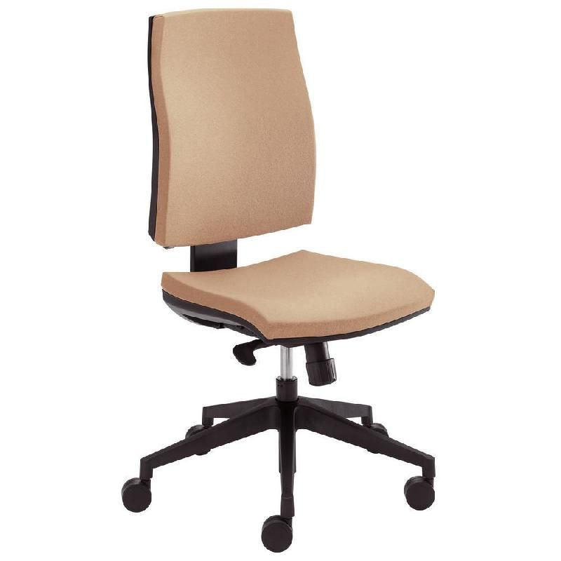 STAPLES SIÈGE DE BUREAU STAPLES TREND TISSU REMBOURRÉ HAUTEUR AJUSTABLE À ROULETTES HAUTEUR DOSSIER 55 CM BEIGE