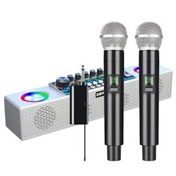 Table De Mixage Bluetooth Sans Fil Avec Double Microphone Et Son HIFI YONIS - blanc 3615616946306_0