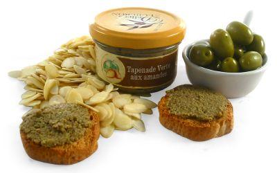 TAPENADE VERTE AUX AMANDES ET AUX OLIVES DE PAYS 90G