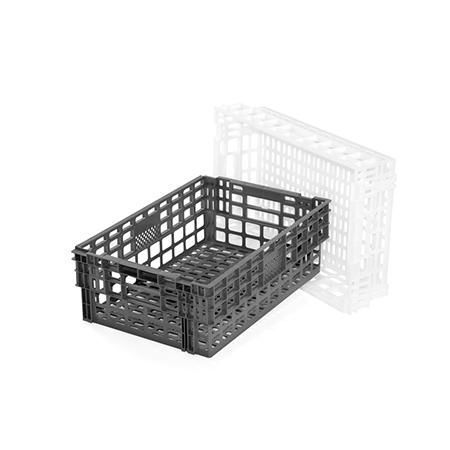 Bac alimentaire emboitable 50% - 60 x 40 cm - Hauteur 15 à 30 cm - Fond et parois ajourés ou pleins_0