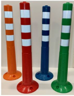 Balise flexible de jalonnement en PEHD - Structure MONOBLOC - FLEX - STI - Balisage routier - Rétroréfléchissante classe 2_0