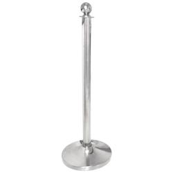 Bolero Poteau de délimitation avec tête sphérique en acier inoxydable - inox S651_0