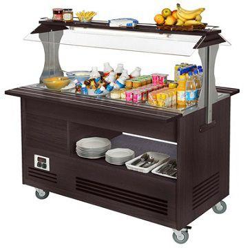 BUFFET SALAD'BAR RÉFRIGÉRÉ 4 GN1/1 WENGE