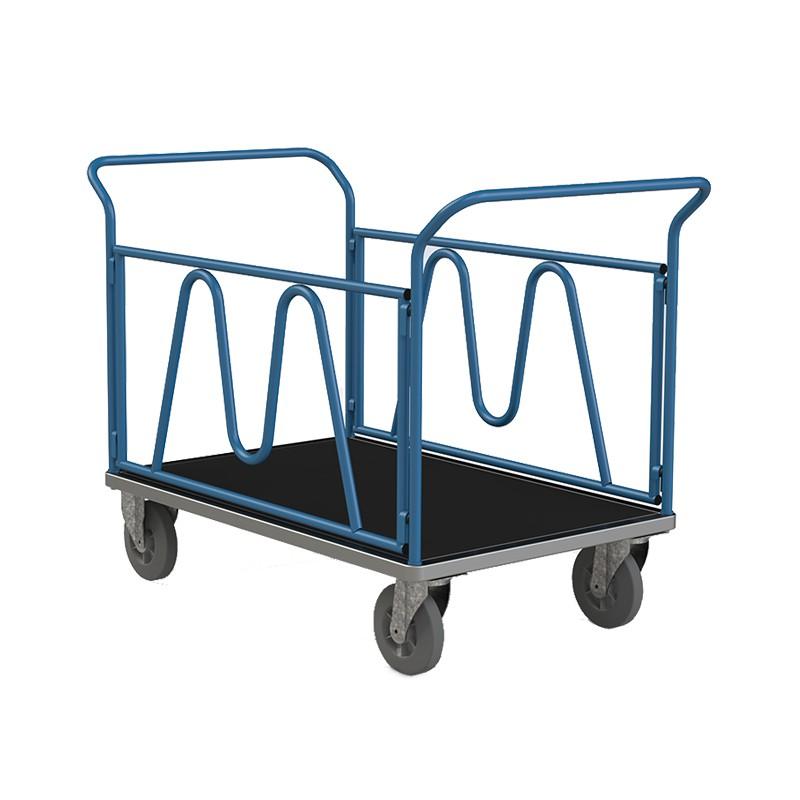 Chariots manuels 2 ridelles - 2 dossiers nus - 300 kg - 1200 x 800 - Rolléco_0