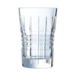 6 verres à eau, jus et soda 36cl Rendez-vous - Cristal d'Arques - Kwarx au design vintage - transparent 0883314573244_0