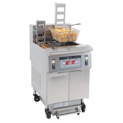 Friteuse électrique avec relevage automatique et filtration 12 + 22 litres 8,5+17kW CFPRAF1222 Casselin - CFPRAF1222_0
