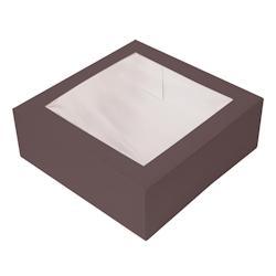 García de Pou Garcia de Pou 100 unités - Boîtes Patisseries Avec Fenêtre 'Thepack' 250 G/M2 + Opp 30X30X8 Cm Chocolat Carton Ondulé Nano-Micro -_0
