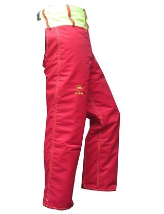 Jambière anti-coupure forestière - tissu polyester/coton déperlant - norme EN381-5 type A classe 1_0