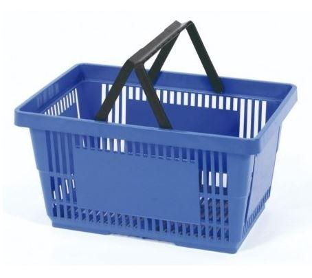 Panier magasin 30 litres - Polypropylène - 100% recyclable - Hauteur 26cm - Largeur 33cm - Longueur 48cm - Lot de 5_0