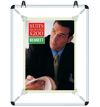 Porte affiches - Poster Stretcher avec système à ressorts et clips pour changement facile_0
