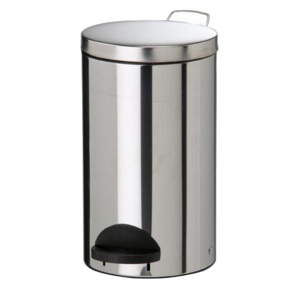 Poubelle métal à pédale - 20 litres Inox AISI 304 - 6 coloris - Norme JIS Z 2801 - Marque Rolléco_0