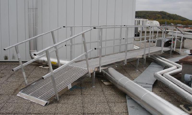 Rampe modulable en aluminium avec paliers et options de garde-corps - Inclinaison de 0 à 20°_0