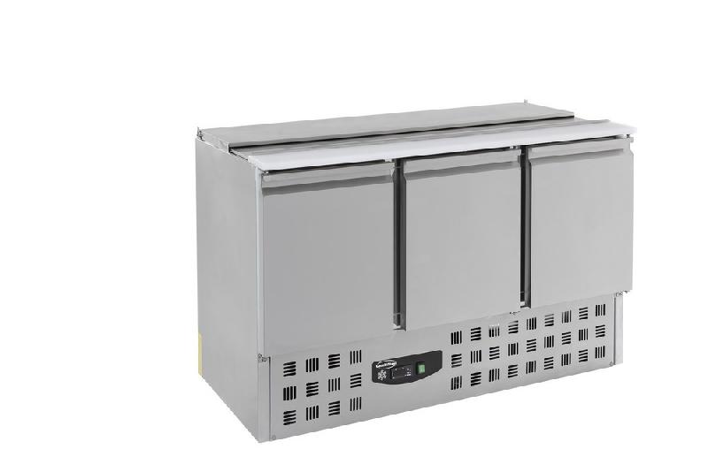 Saladette de préparation réfrigérée 3 portes capot inox - 7950.0094_0