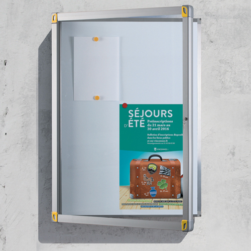 Vitrine d'affichage d'extérieur à porte battante leaf_0