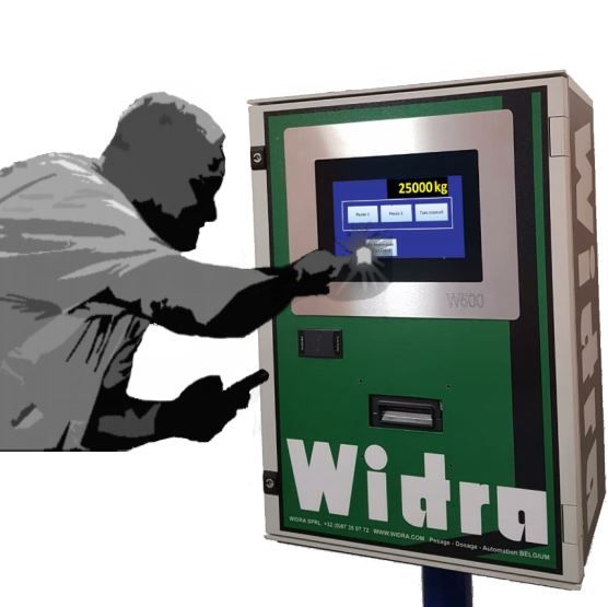 W500 - Borne pour pont bascule - Touch-Screen - Libre service - Widra S.P.R.L._0
