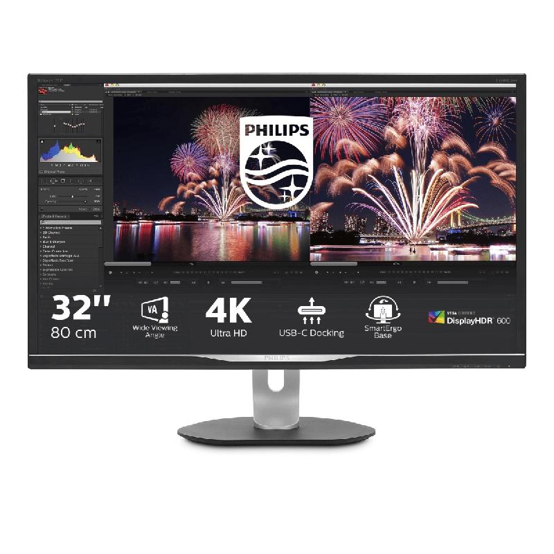 PHILIPS P Line Moniteur LCD 328P6VUBREB/00 - USB-C, 4K UHD, 31.5'', VA, HDR, Haut-parleurs intégrés_0