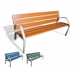 Banc néo simple ou double - version fauteuil disponible - avec piètements en fonte ductile_0