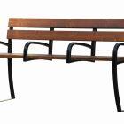 Banc CONFIDENCE CONFORT - 4 Accoudoirs, 3 Places Assises - Gamme Sénior - Piètement Acier, Lames en Bois_0