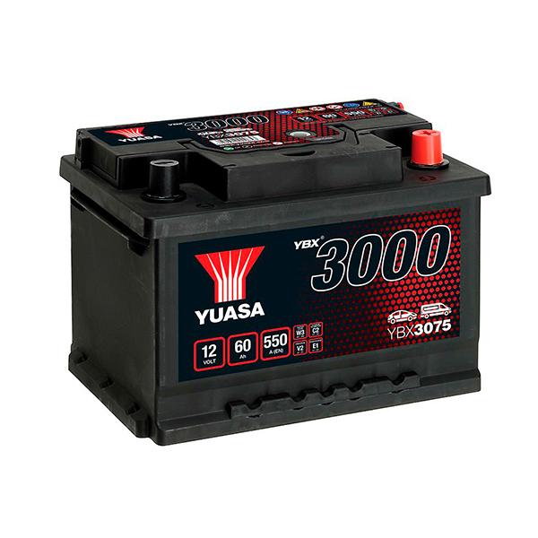 BATTERIE VOITURE YUASA YBX3075 12V 60AH 550A_0