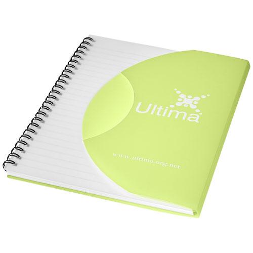 Cahier Curve A6 - 25, 50 ou 100 feuilles vierges - Couverture en polypropylène incurvée - Disponible en plusieurs couleurs_0
