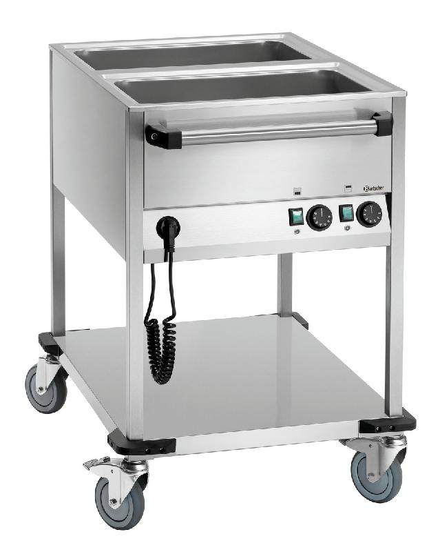 Chariot bain-marie WB2110 - acier inoxydable 18/10 - 2 bacs GN 1/1 - réglage de température séparé_0