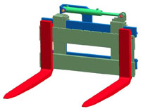 Fourche palette - Tablier à Déplacement Latéral TDL 12 FEM II (AF) - Lamy - Largeur 1,20m à 2,00m_0