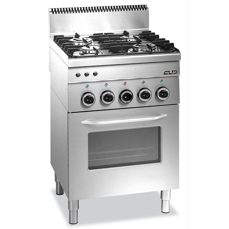 Fourneau MBM 4 feux - Four électrique - Gamme Minima - Brûleurs 2,7 kW et 3,1 kW_0