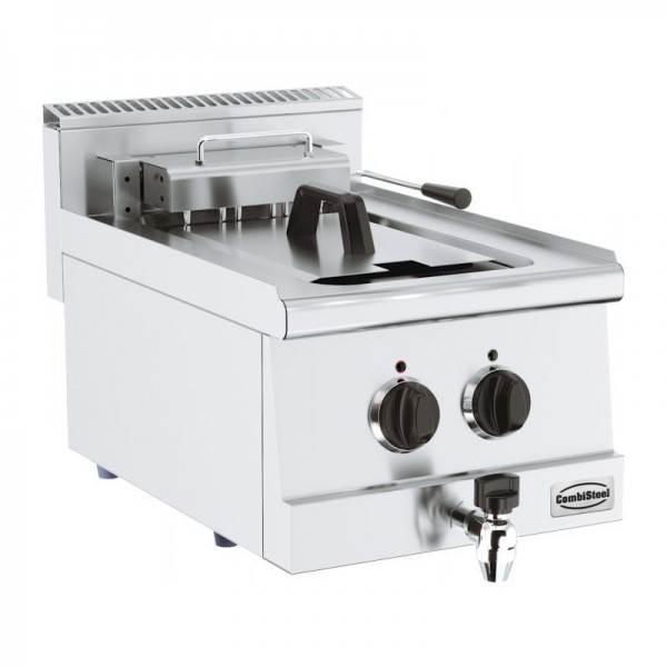 Friteuse professionnelle 10l avec vidange combisteel - 7178.0090_0