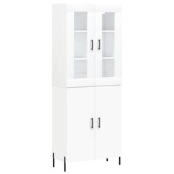 Helloshop26 - Buffet bahut commode armoire meuble de rangement organisateur cuisine salle de séjour salon haut 69,5 x 34 x 180 cm 02_0032636 - 300021_0