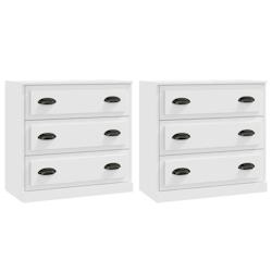 Helloshop26 - Buffet bahut commode armoire meuble de rangement organisateur cuisine salle de séjour salons lot de 2 bois 02_0036690 - 3000212999304_0