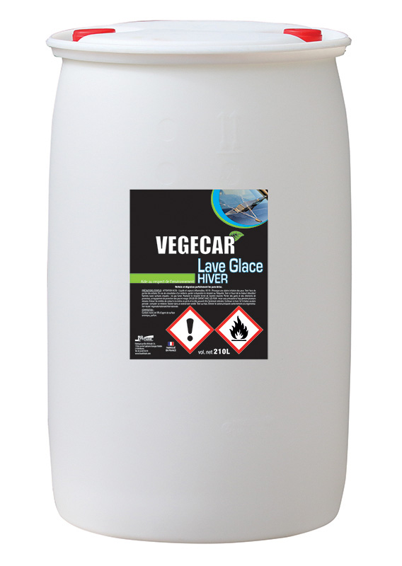 Lave glace hiver végécar - Formule sans méthanol - Réf B000259 et B000258 - Conditionnements 25L et 210L_0