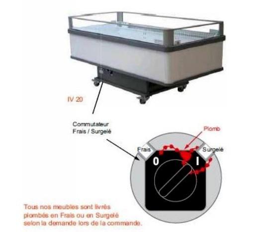 Location bac libre-service bi-température - Réglage frais et surgelé - Capacité jusqu'à 385 litres_0