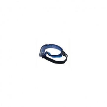 Lunette-masque Blast - monture PVC bleu marine - oculaires polycarbonate incolores - anti-rayures et anti-buée_0