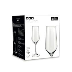 OGO Living Boite de 6 verres à pied neo en cristallin 50 cl - verre 7935047_0