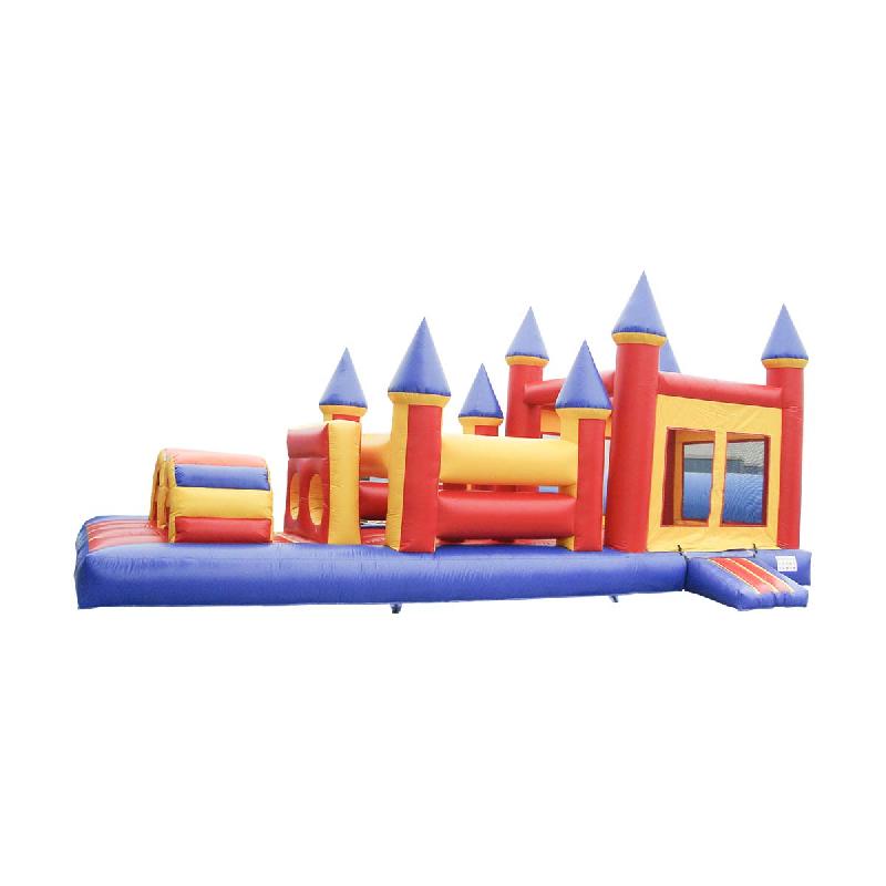 Parcours gonflable Château Fort - Réf. OB20-CH - Dimensions 9,5x4x4m - Norme CE EN 14960_0
