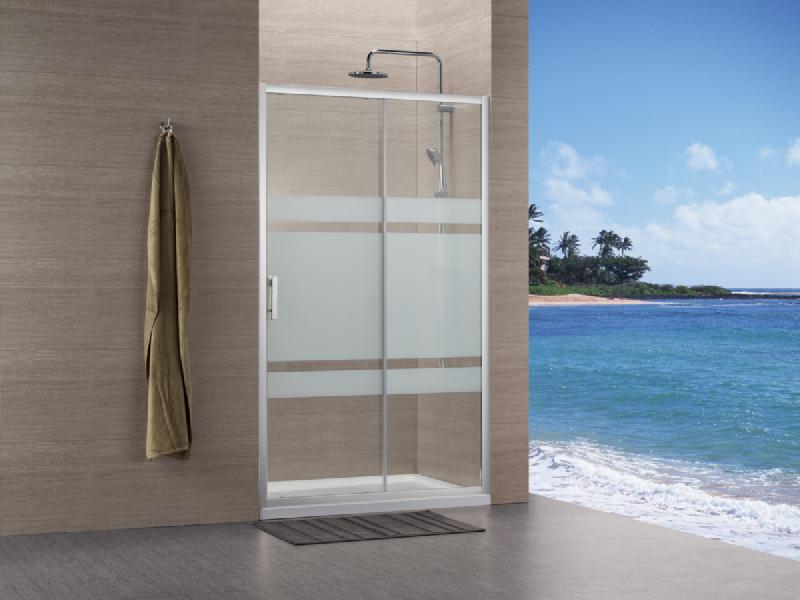 Paroi de douche concerto accès de face coulissant 2 vantaux 120x120cm