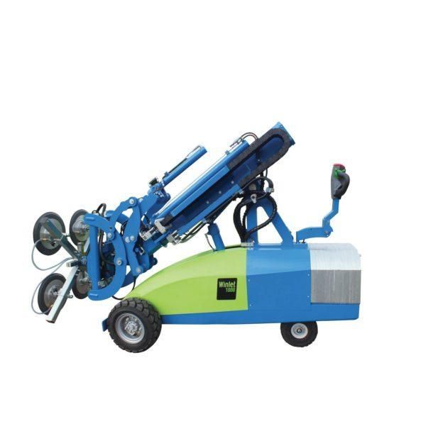 Robot de pose manutention de vitrages avec une tête porte ventouse basculante à 180° - WINLET 1000 kg_0