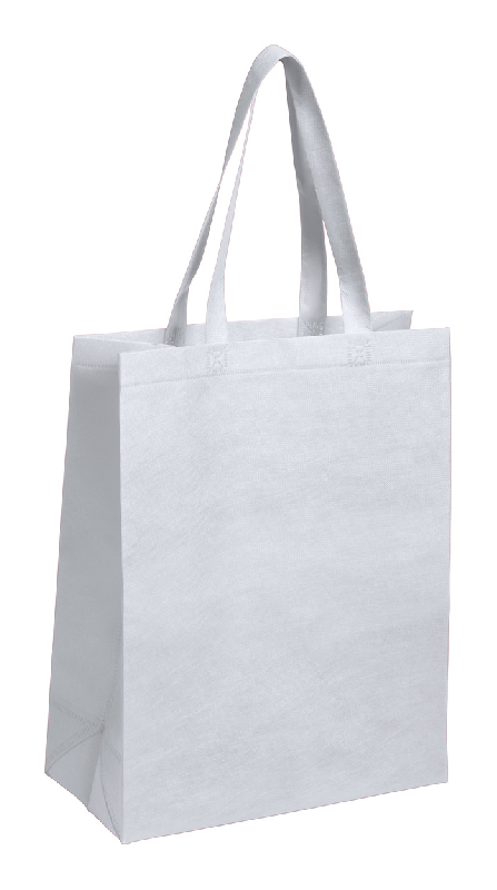 Sac shopping non tissé - anses longues - 70 g/m² - blanc - 40 g_0