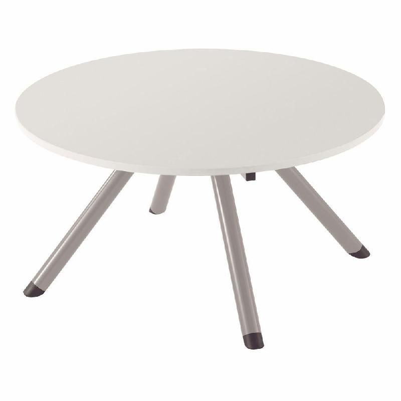 TABLE BASSE RONDE PRIMA - PLATEAU GRIS - Ø 80 CM