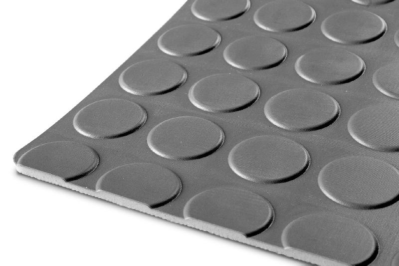Tapis caoutchouc pastille 10m x 1,2m x 3mm gris MW Tools RRNG1200_0