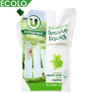 U ECOLOGIQUE LESSIVE LIQUIDE MAGNOLIA ET LYS RECHARGE 2 L_0